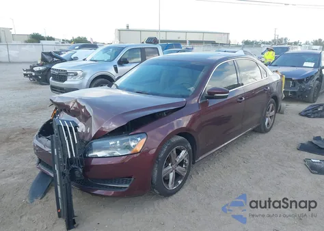 2012 Volkswagen Passat 2.5L Se z USA, uszkodzony, nr VIN 1VWBH7A3XCC079924